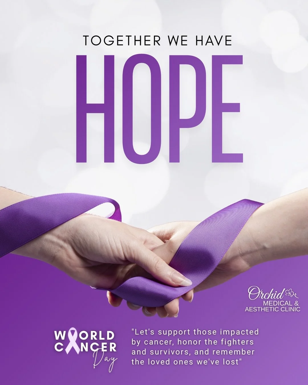 Today, February 4th, we recognize World Cancer Day 🎗️
A day to remember, reflect, and stand together in support of everyone affected by cancer.

While our commitment to care, awareness, and early detection continues every day, today we pause to hono