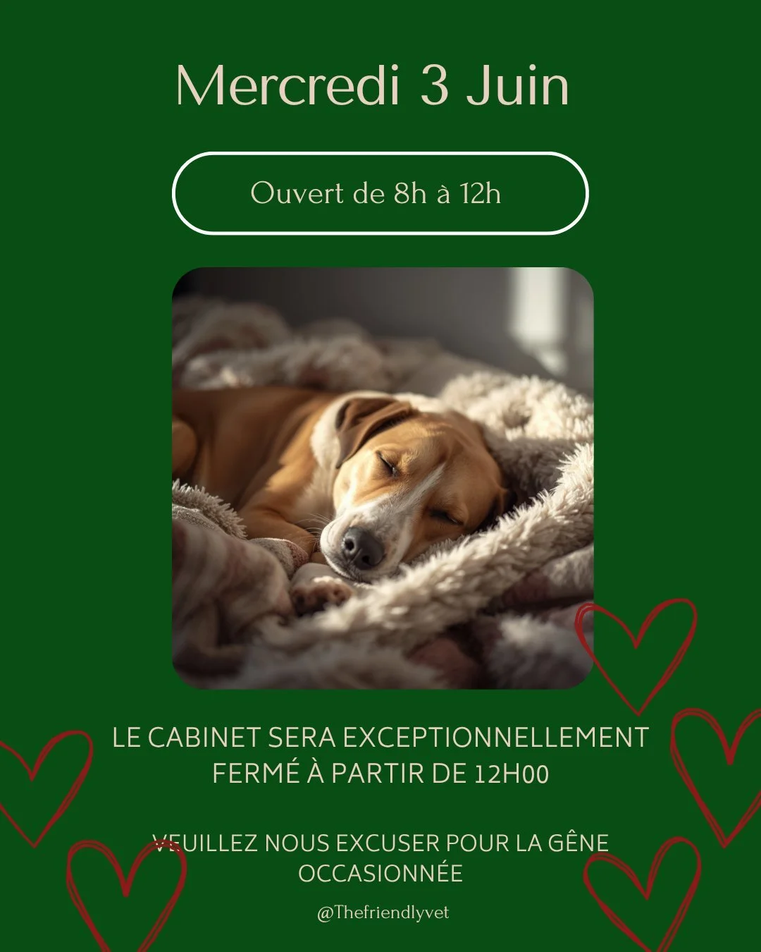 OPENING HOURS FOR THIS WENESDAY JUNE 3RD