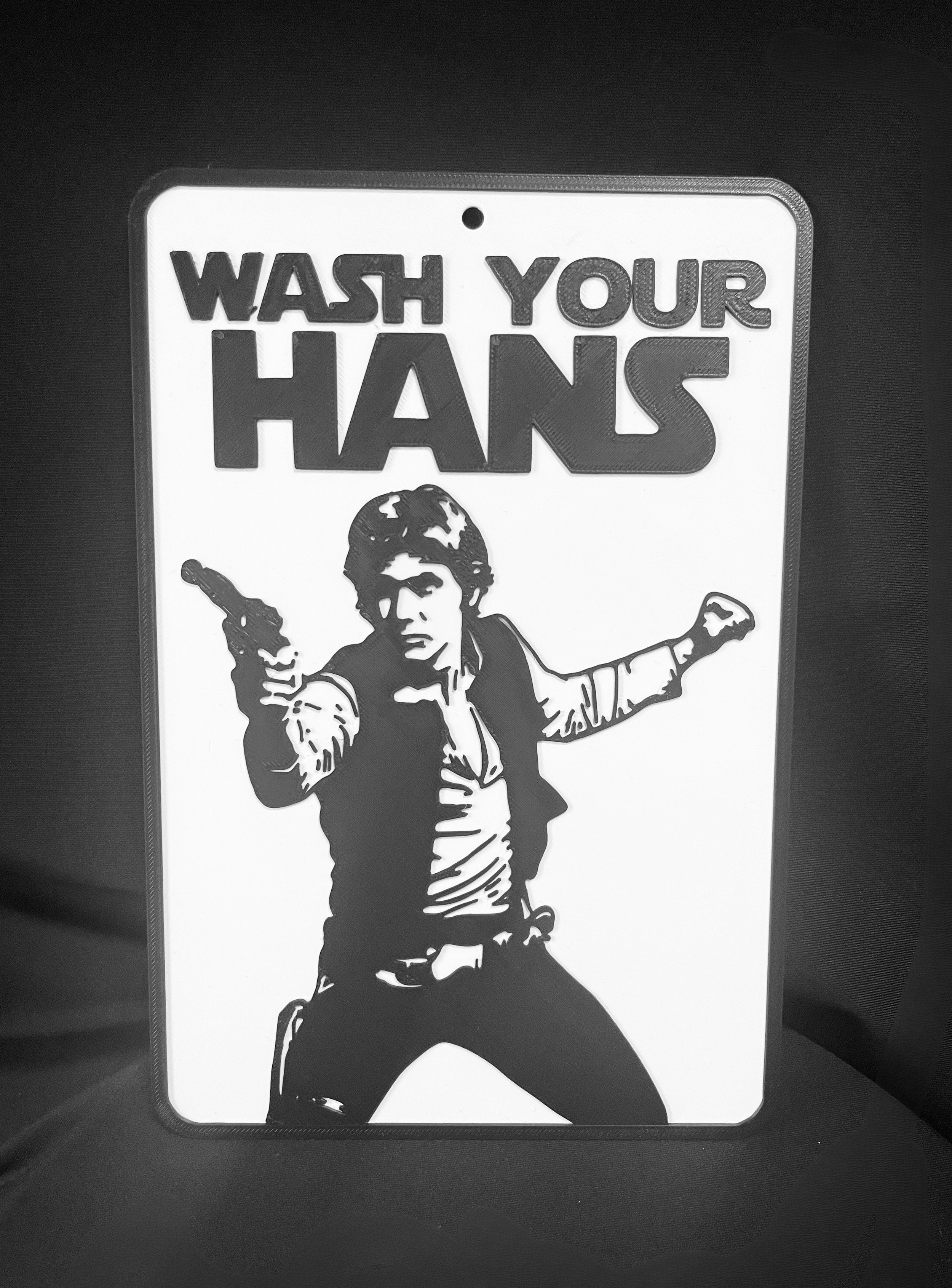 Funny Bathroom Sign-Wash Your Hans
