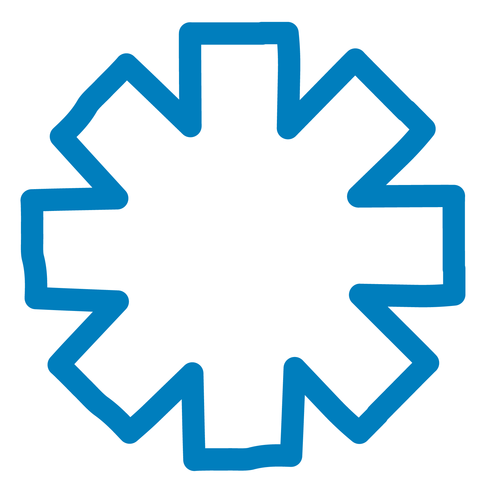 blue asterisk