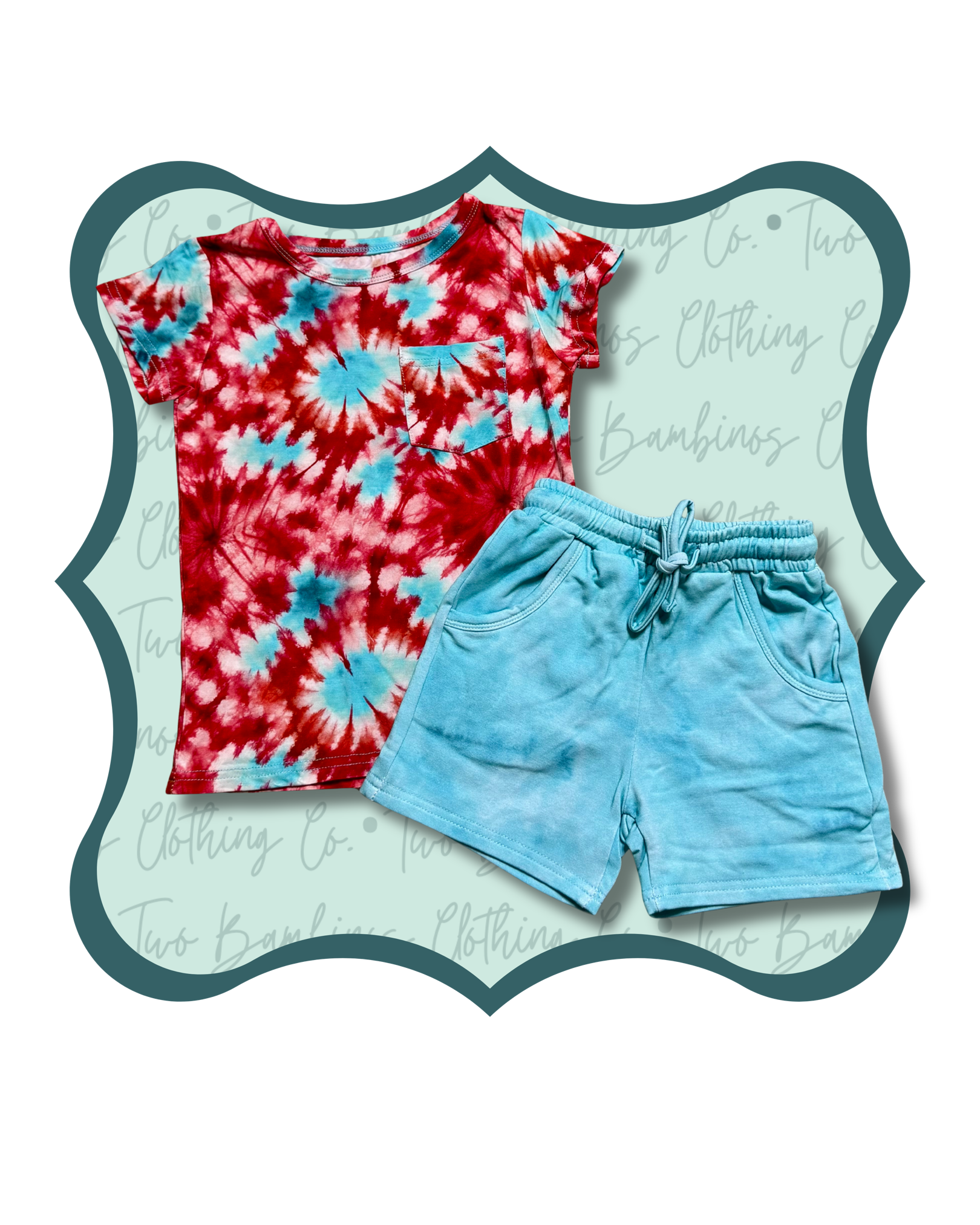 Color me Patriotic Pocket Tee/Shorts Set