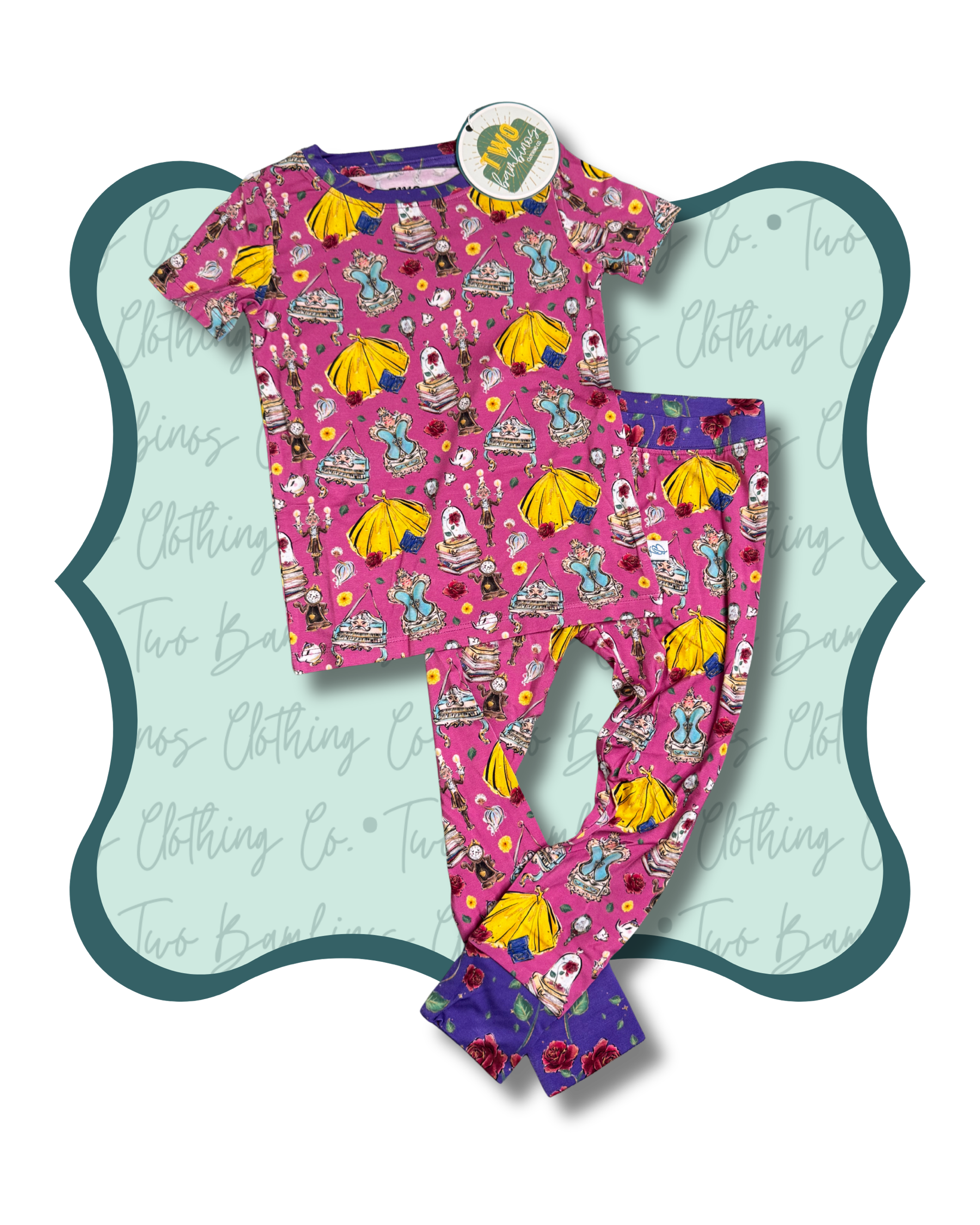 Rose Before Bros Two Piece PJs