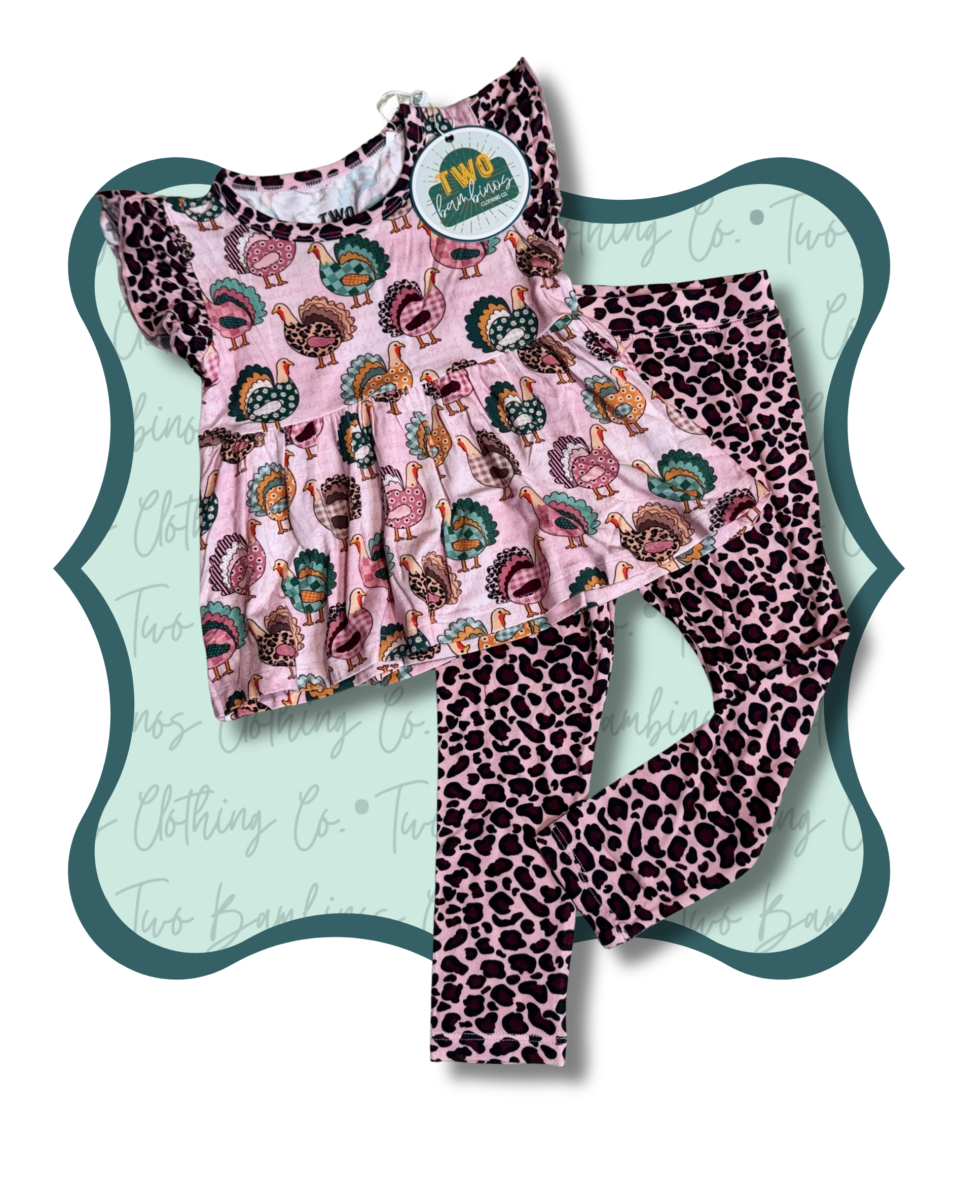 Grateful Gobbles Peplum with Leggings
