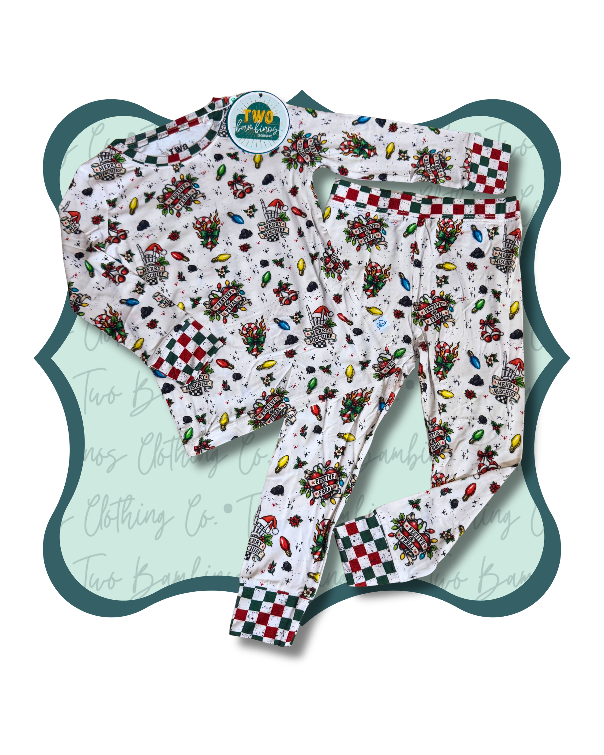 Festive & Feral Long Sleeve & Pants PJ