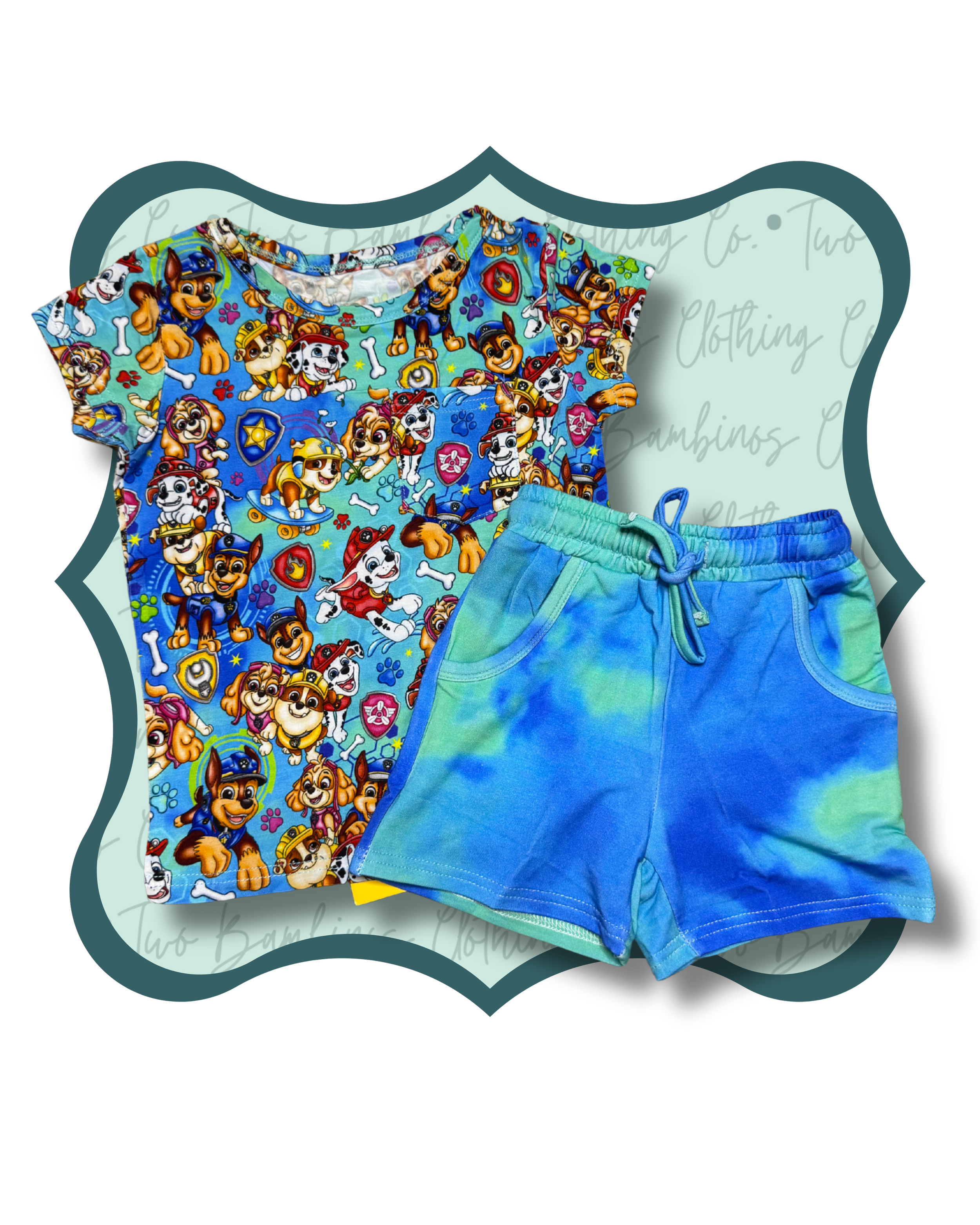 Pup, Pup Boogie! Pocket Tee/Shorts Set