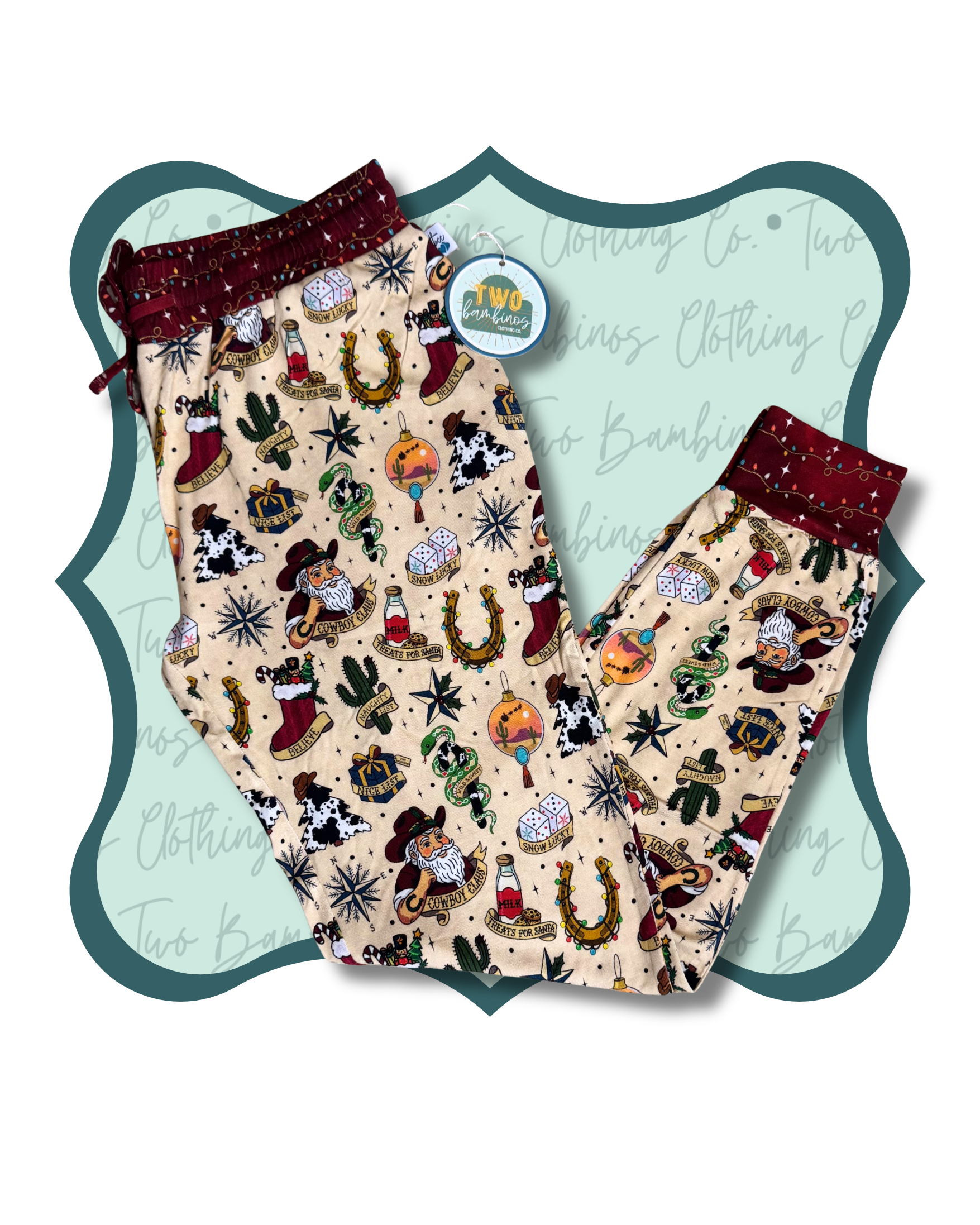 Cowboy Claus Adult Joggers