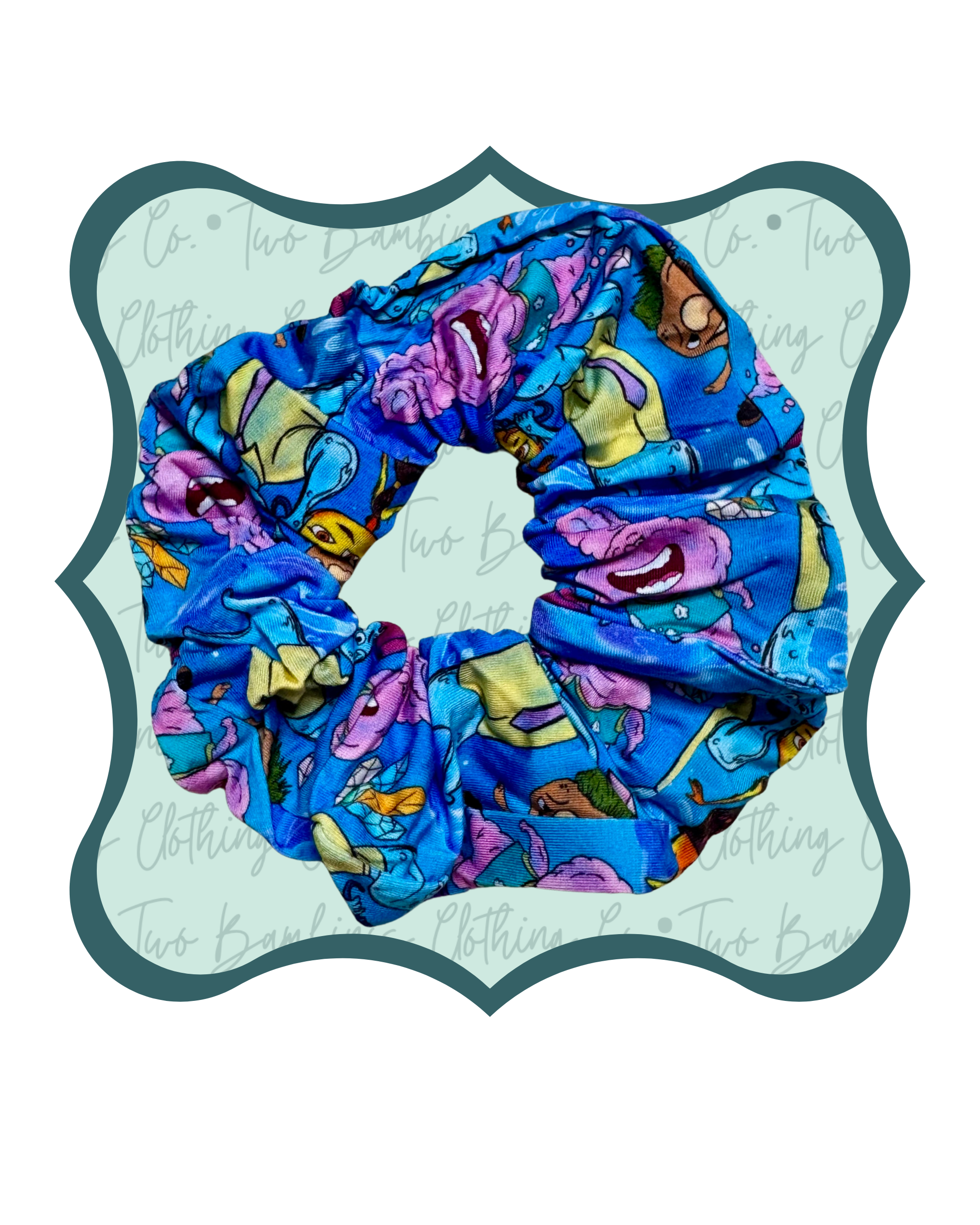 Opposites Ignite Bamboo Scrunchie