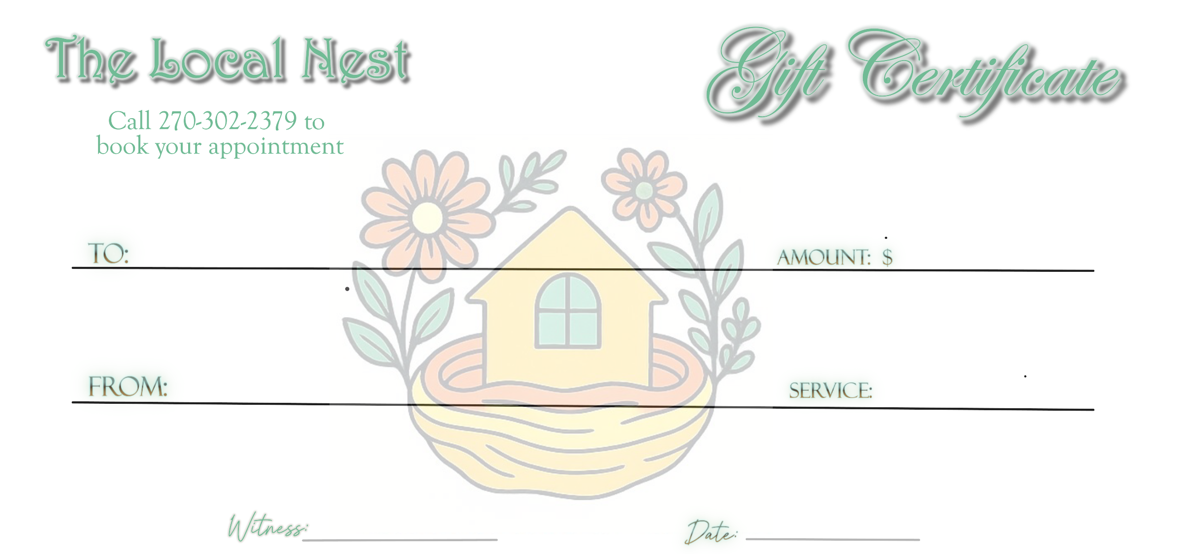 Gift Certificates