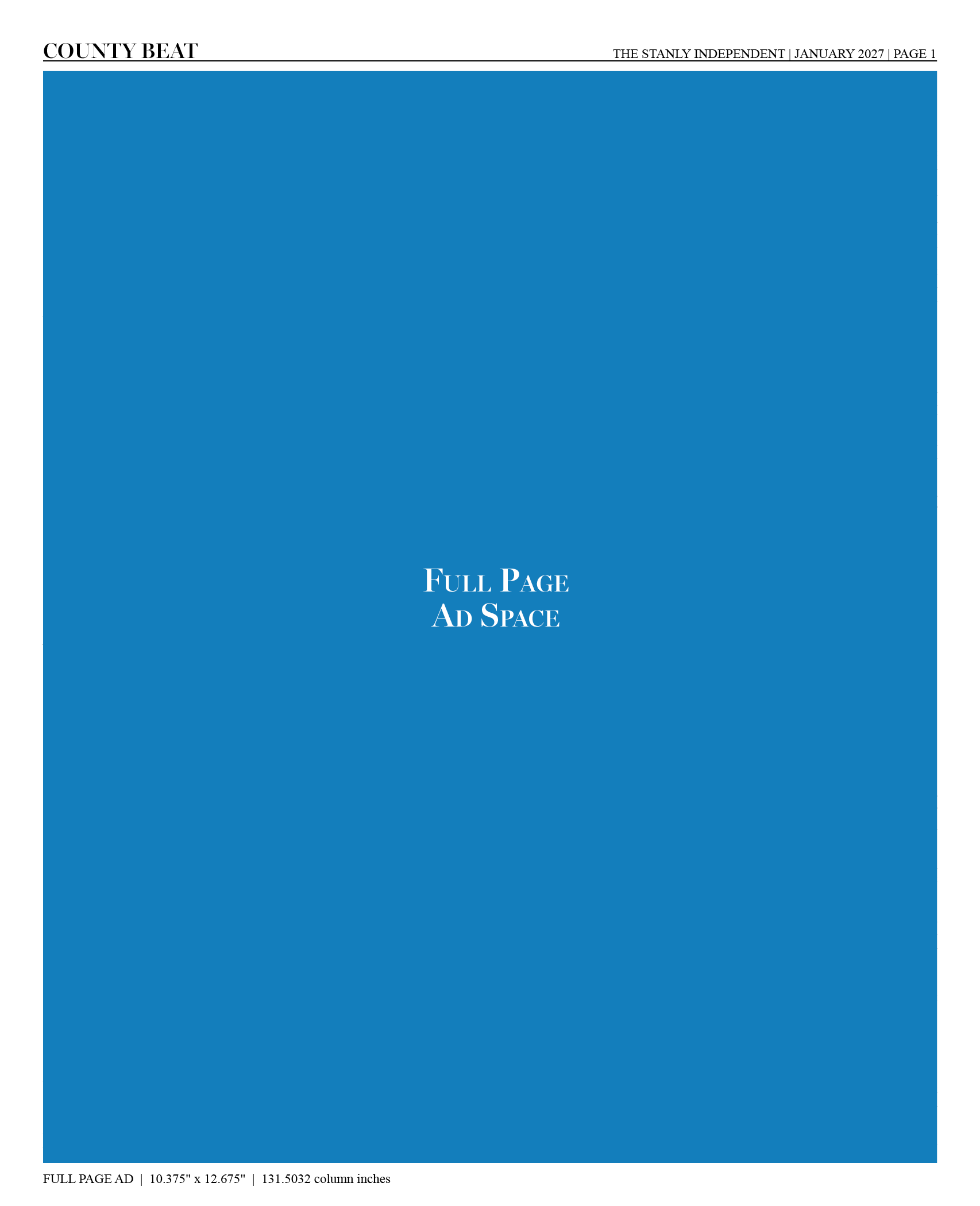 Full Page Ad