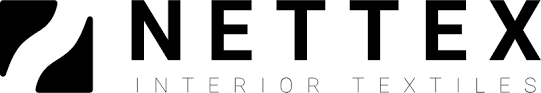 Netttex Interior Textiles logo with black text on a white background.