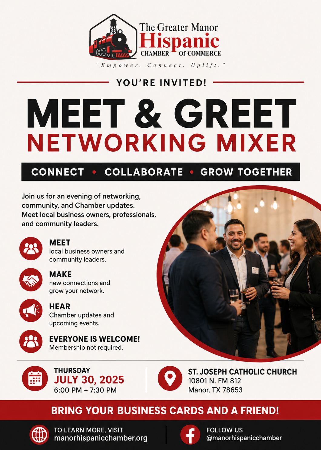 Greater Manor Hispanic Chamber Meet & Greet Networking Mixer
