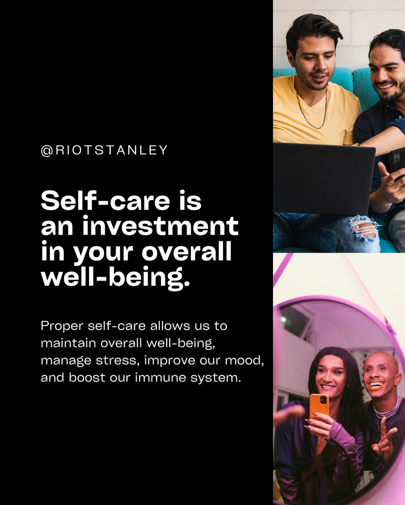 Self-care isn&rsquo;t selfish&mdash;it&rsquo;s survival. Whether it&rsquo;s resting, setting boundaries, or dancing in your queerness unapologetically, caring for your mental health is a radical act of love. 

And if the weight feels heavy, therapy c