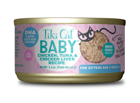 Tiki Cat Baby || Chicken, Tuna & Chicken Liver Recipe (2.4oz)