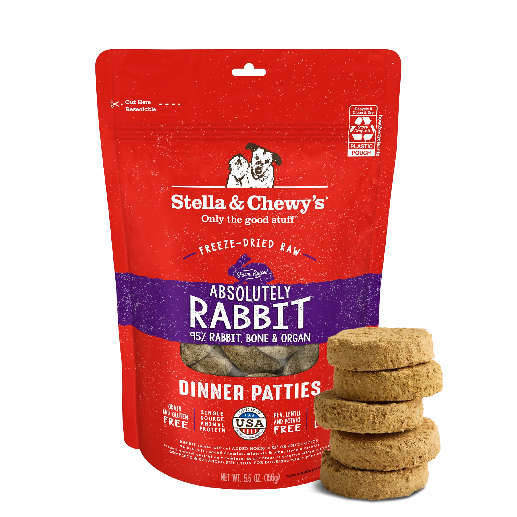 Stella and Chewy's Absolutely Rabbit Dinner Patties