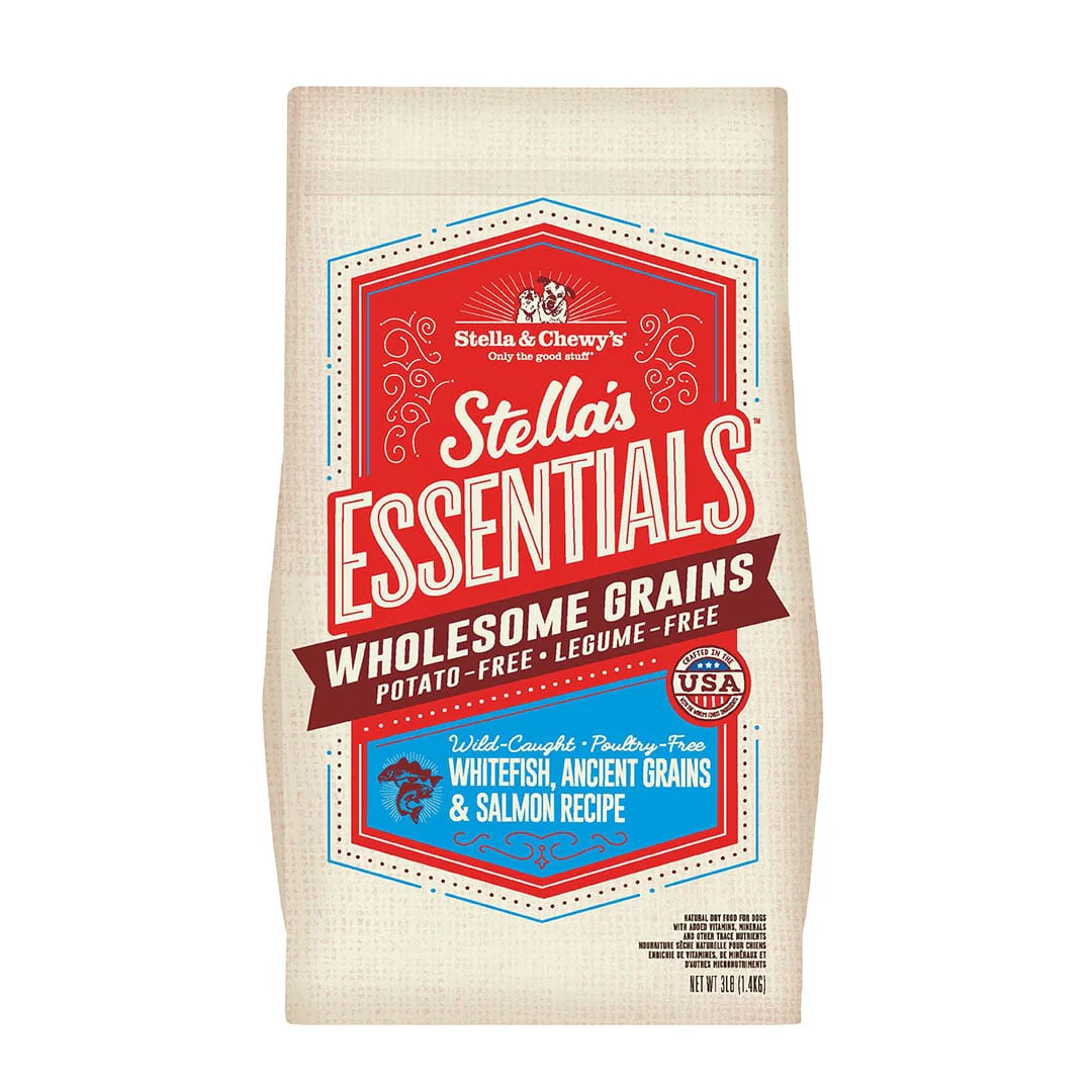 Stella and Chewy's Essentials Wild-Caught Whitefish, Ancient Grains, and Salmon Recipe