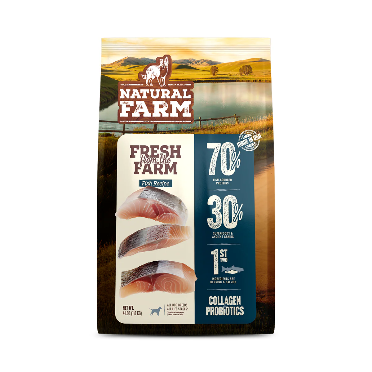 Natural Farm Dry Kibble || Fish Recipe