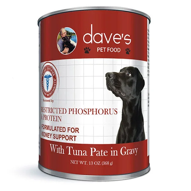 Dave's Pet Food Kidney Support Diet || Tuna in Saucy Pate 13.2oz