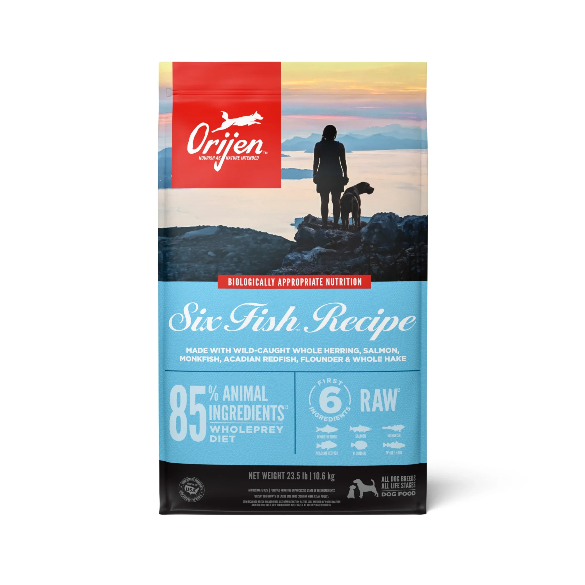 Orijen Dry Kibble || Six Fish Recipe 4lb