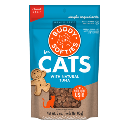 Buddy Softies Grain Free Cat Treats || Natural Tuna Recipe 3oz