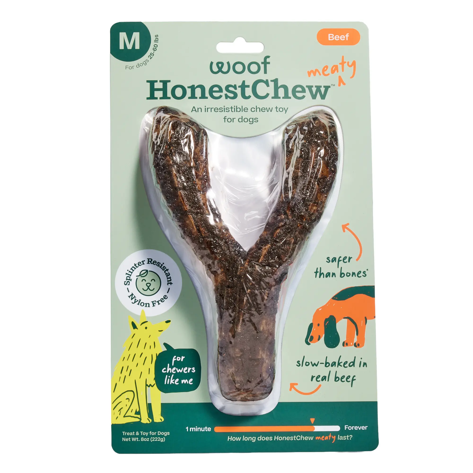 Woof Honest Chew || Beef Meaty Ygnawt
