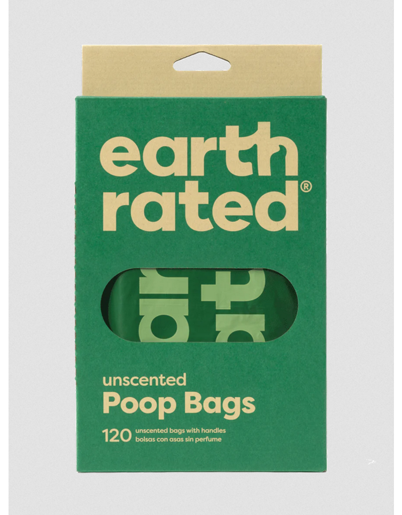Earth Rated || Unscented Poop Bags w/Handles (120 Count)