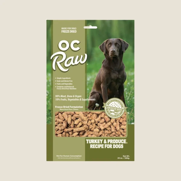 OC Raw Freeze Dried Meaty Rox || Turkey & Produce Recipe