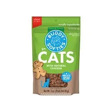 Buddy Softies Grain Free Cat Treats || Natural Chicken Recipe 3oz