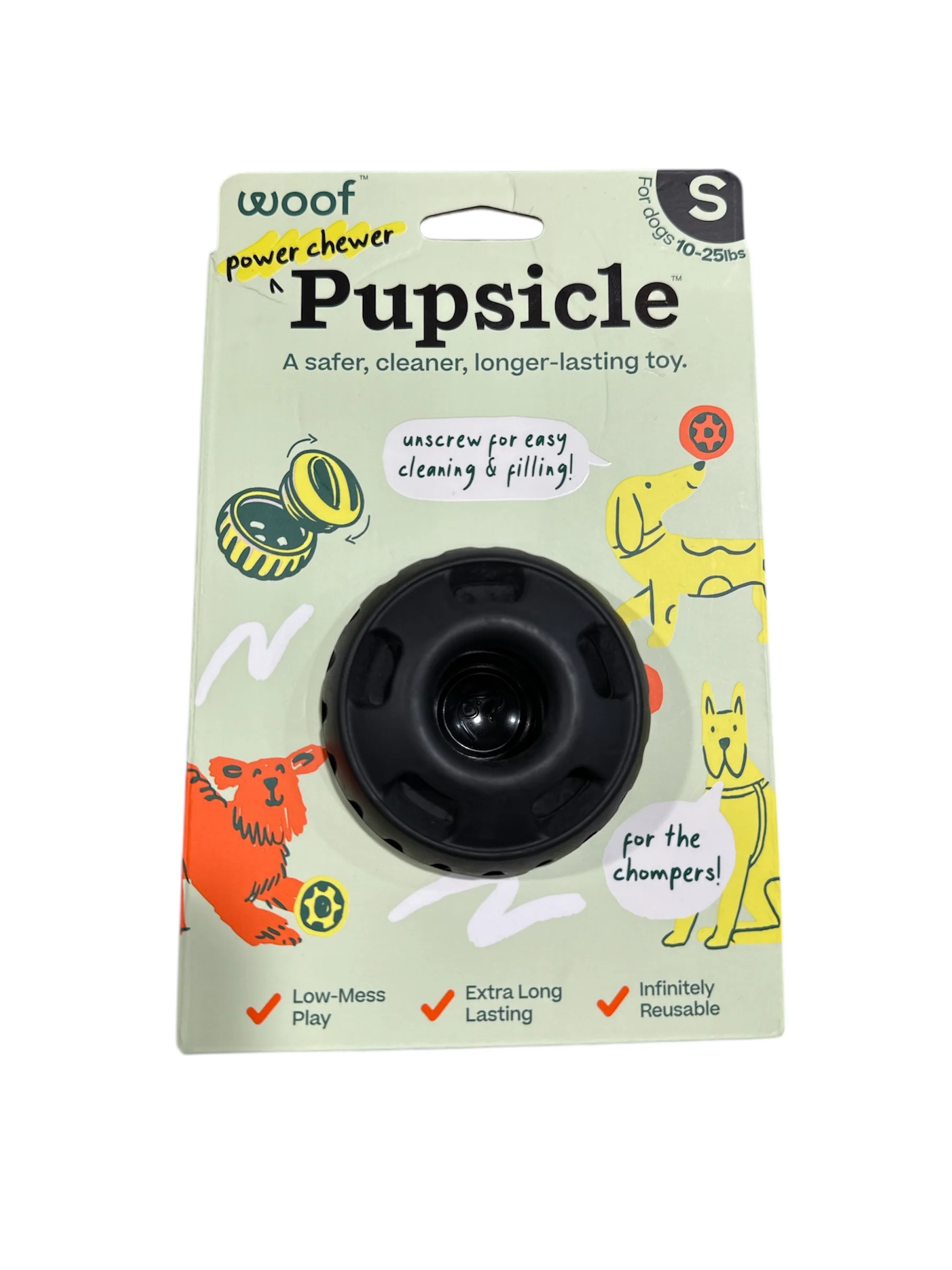 WOOF Pupsicle || Black Power Chewer Treat Holder