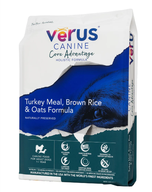 VeRUS Canine || Core Advantage Formula - Turkey, Brown Rice, and Oats