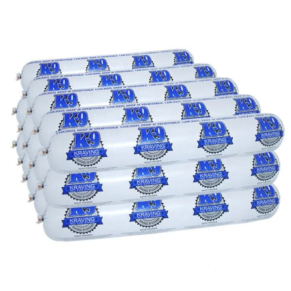 K-9 Kraving's Raw Frozen 30lb Cases of Chicken, Beef & Veg