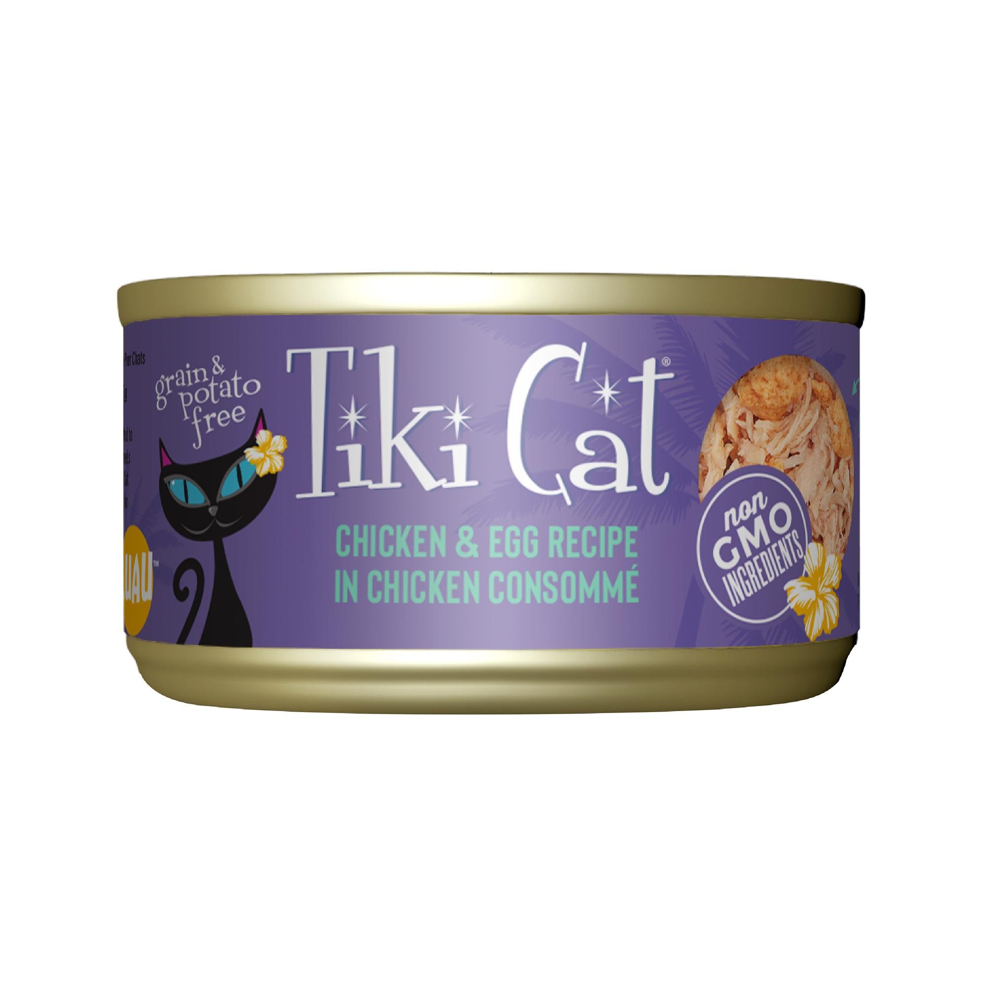 Tiki Cat Chicken & Egg Recipe in Chicken Consommé (2.8oz)
