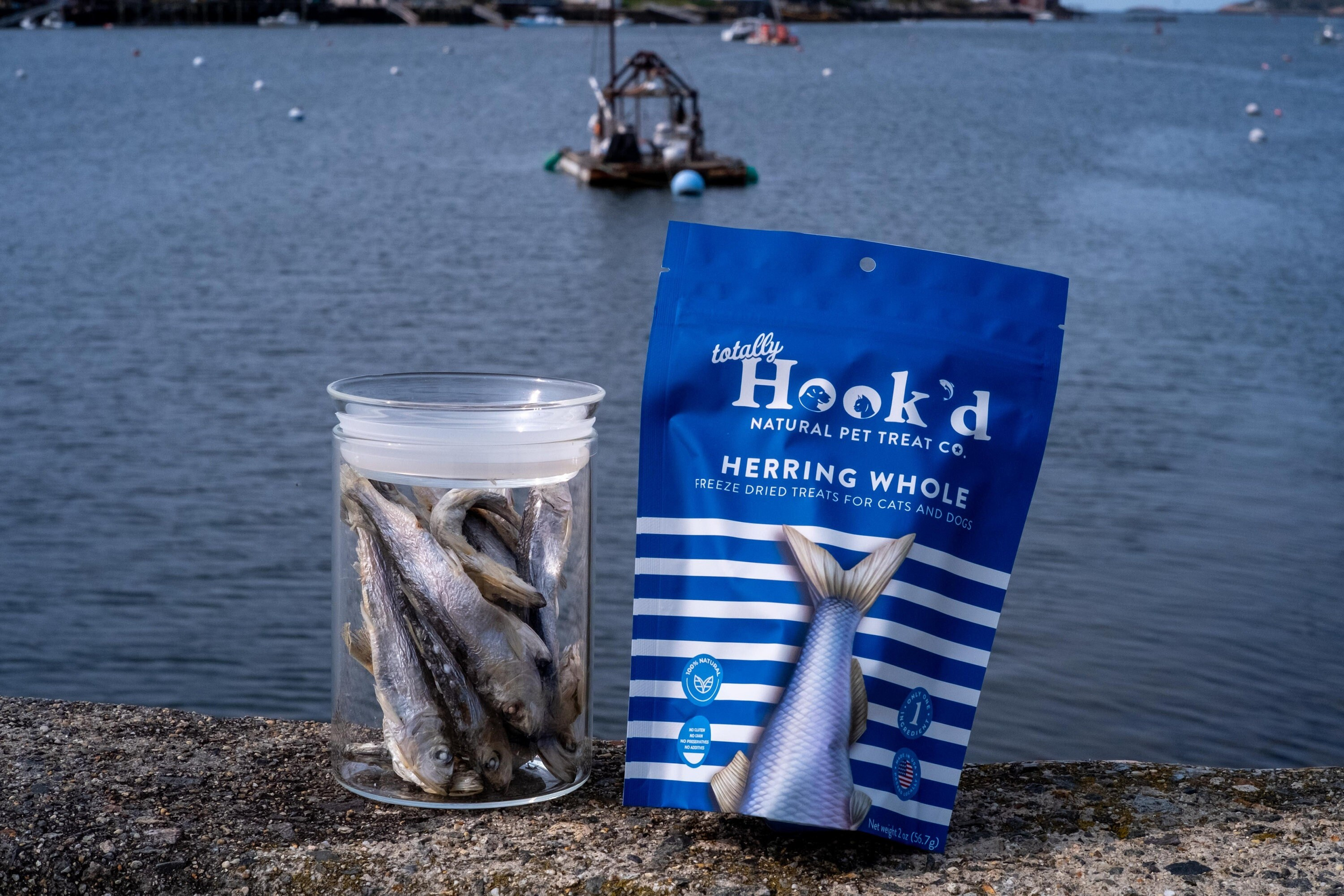 TotallyHook'd Natural Pet Treat Co. || Freeze Dried Herring Whole (2oz)