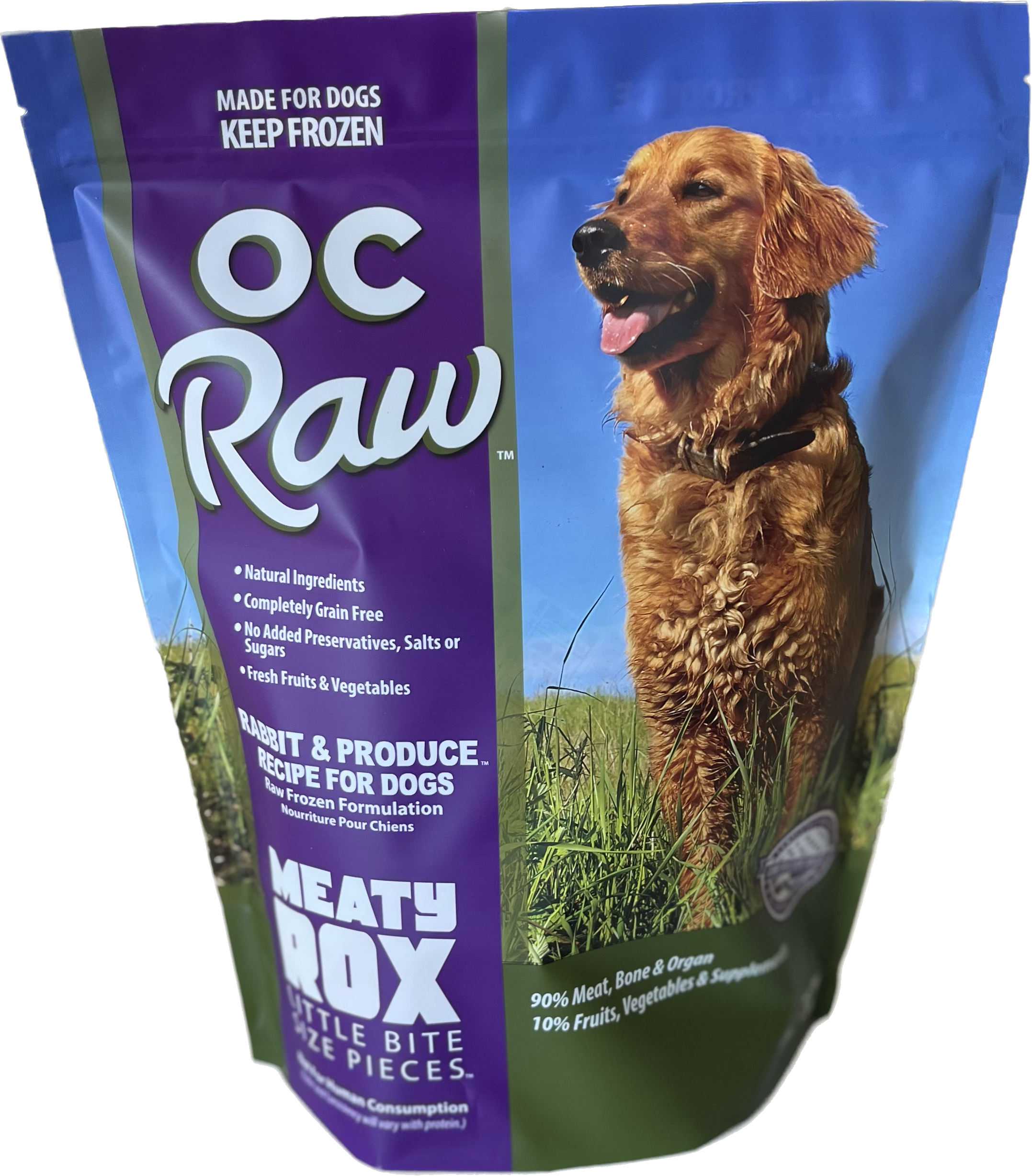 OC Raw Frozen Foods - Meaty Rox Rabbit & Produce Recipe