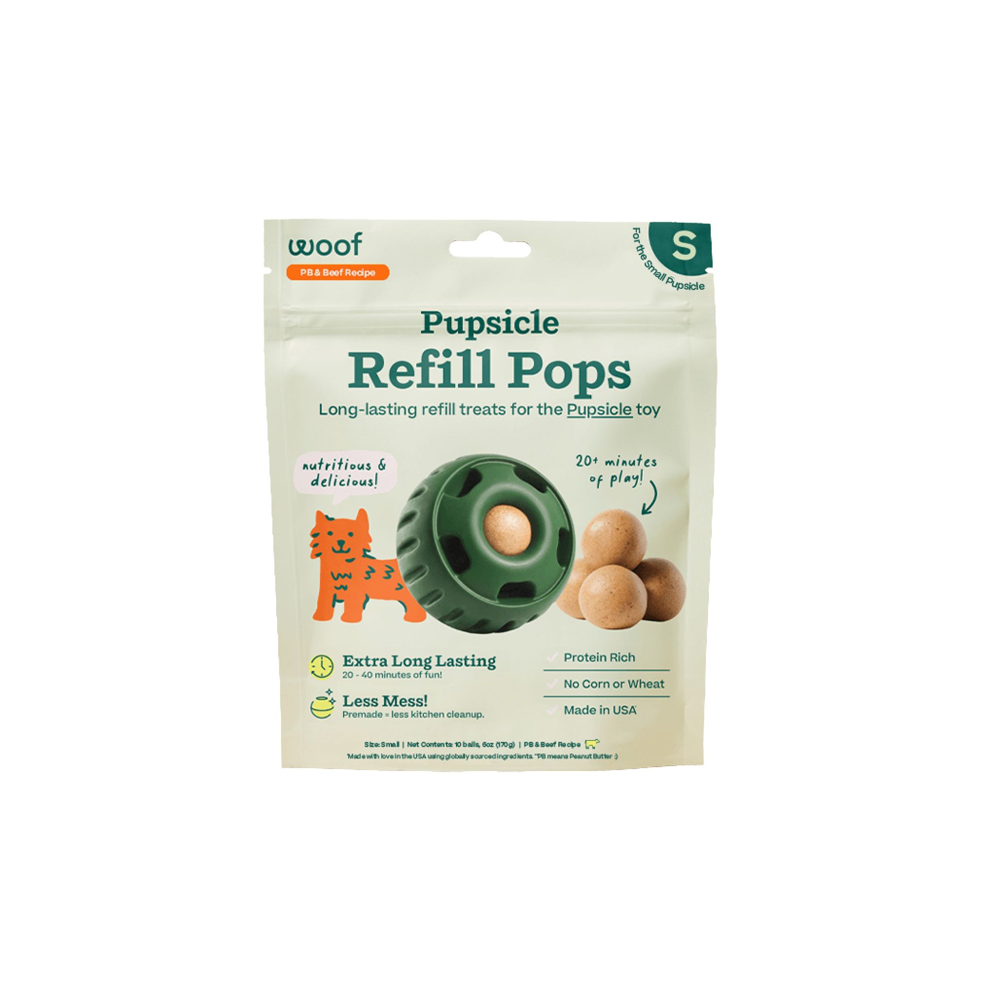 WOOF Refill Pops || PB & Beef Recipe