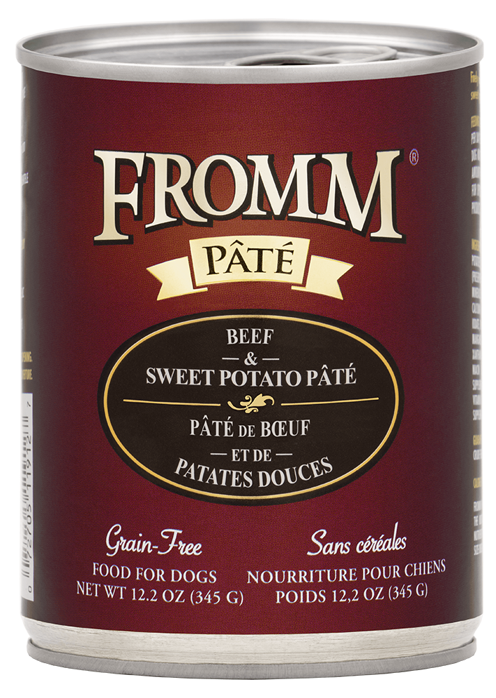 Fromm Family Beef and Sweet Potato Pâté Canned Dog Food - 12.2 oz Cans