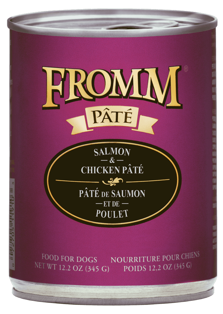 Fromm Family Salmon and Chicken Pâté Canned Dog Food - 12.2 oz Cans