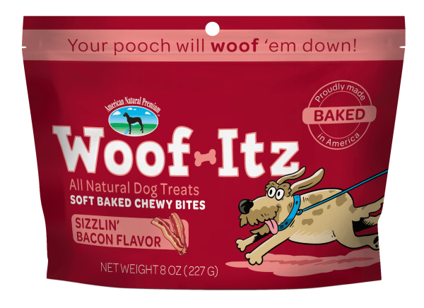Woof - Itz All Natural Treats || Sizzlin Bacon Flavor