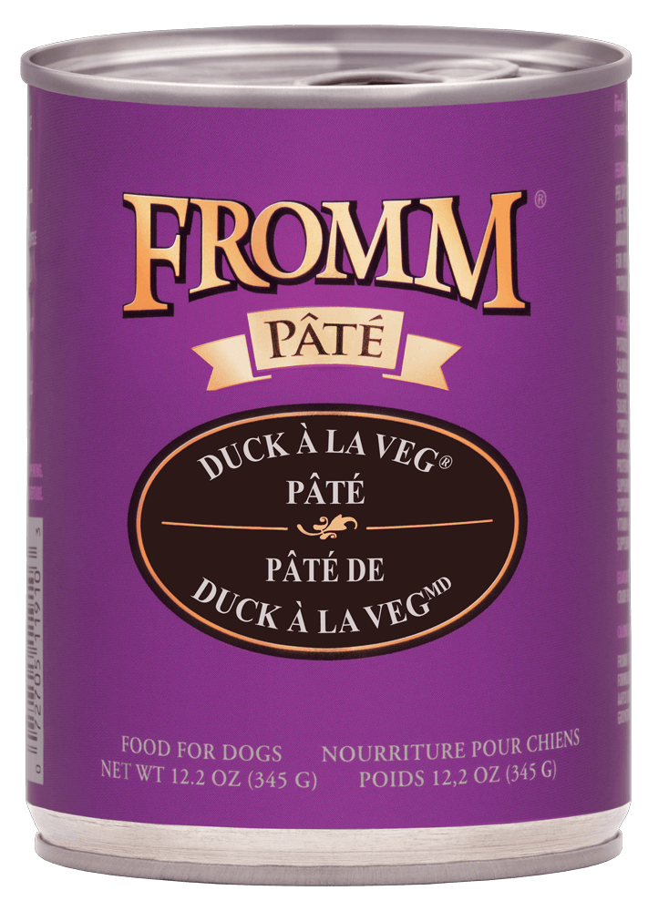 Fromm Family Duck À La Veg Pâté Canned Dog Food - 12.2 oz Cans