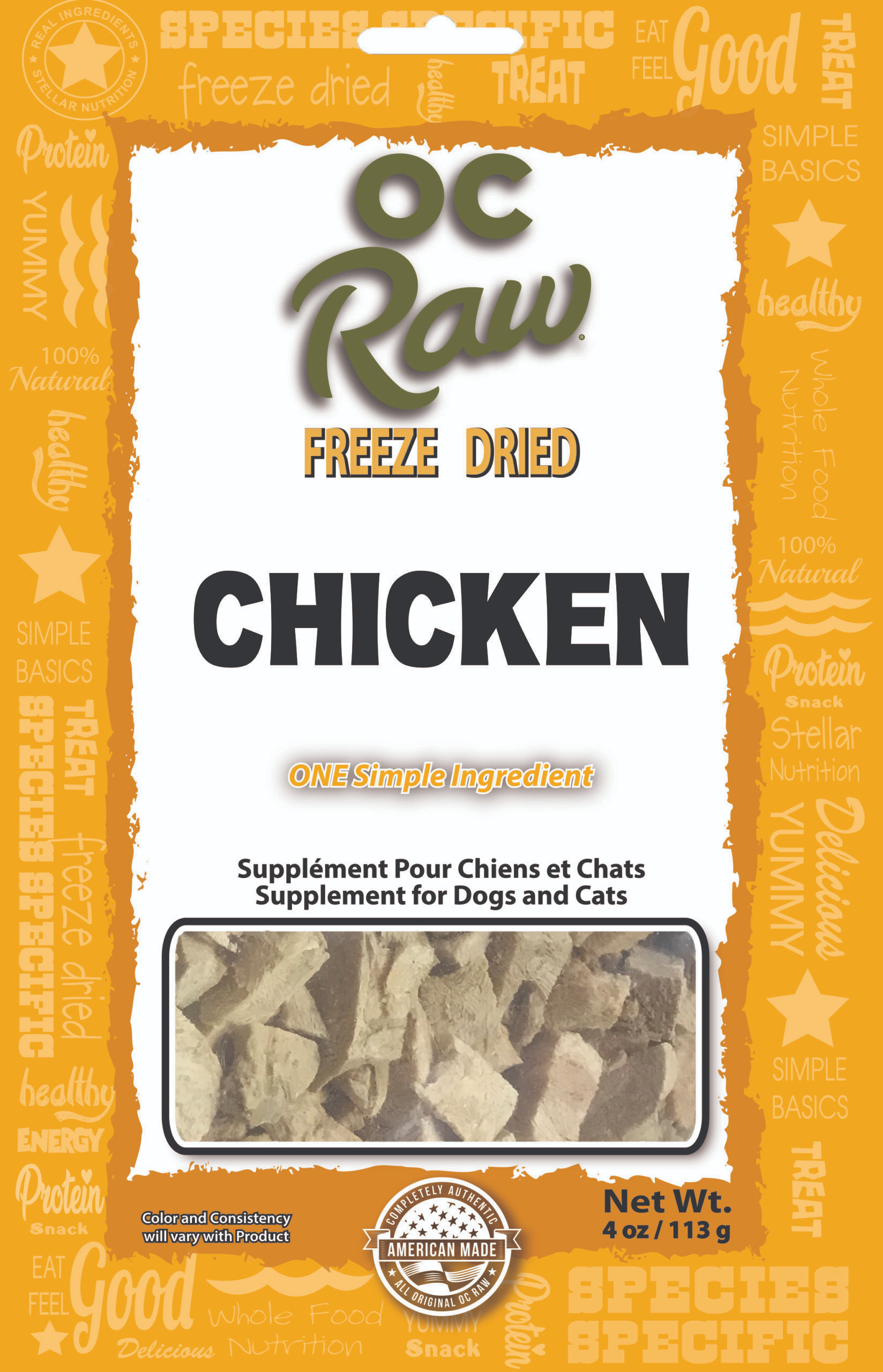 OC Raw Freeze Dried Treats || Chicken Breast (4oz)