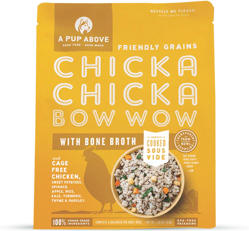 A Pup Above Friendly Grains || Chicka Chicka Bow Wow Recipe with Bone Broth