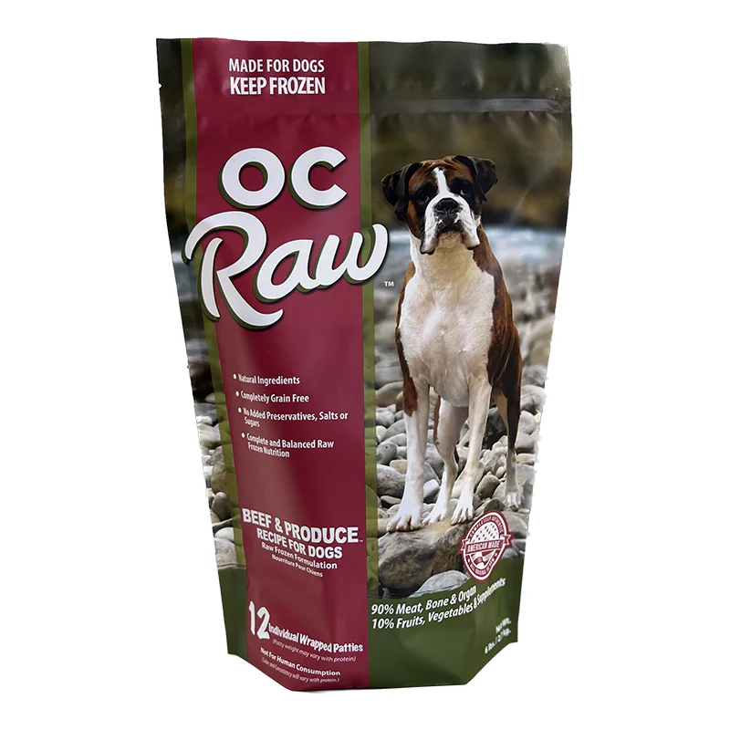 OC Raw Frozen Foods - Beef & Produce Recipe