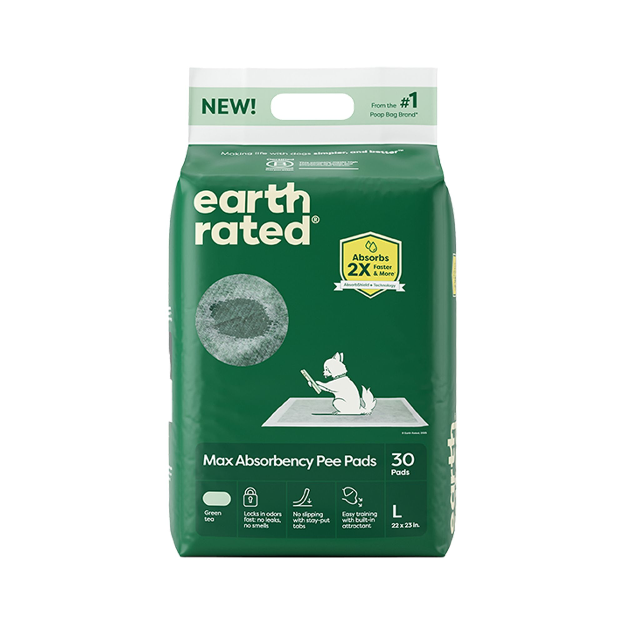 Earth Rated || Large Pee Pads (30count)