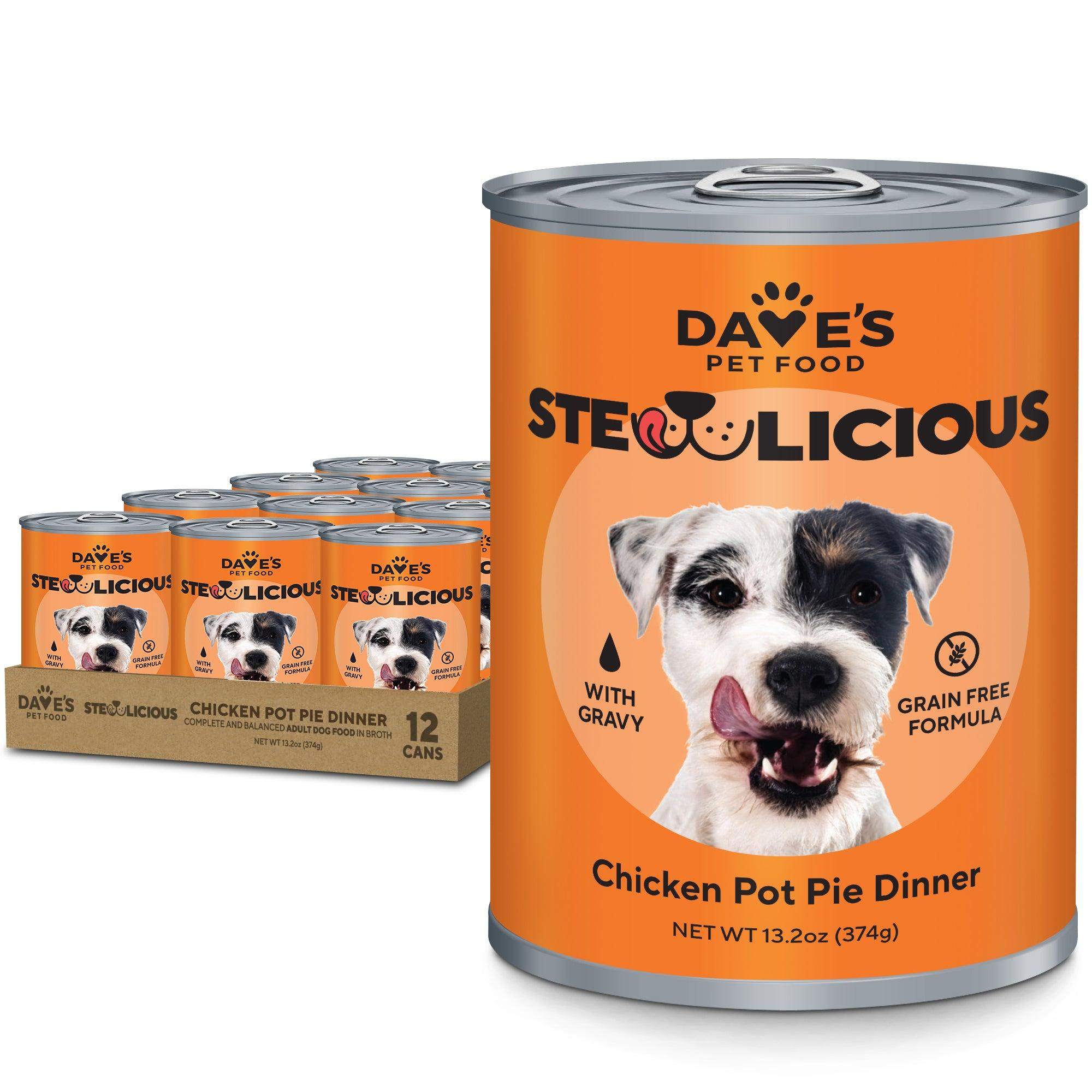 Dave's Pet Food Stewlicious || Chicken Pot Pie Dinner 13.2oz
