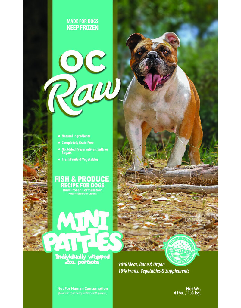OC Raw Frozen Foods - Mini Patties Fish & Produce Sliders