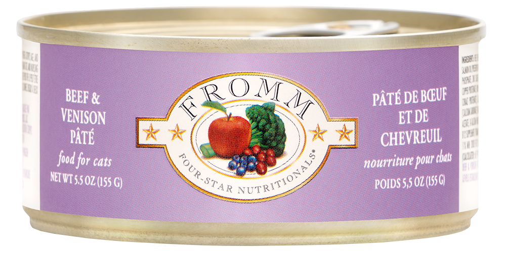 Fromm Family Beef and Venison Pâté Canned Cat Food - 5.5 oz Cans