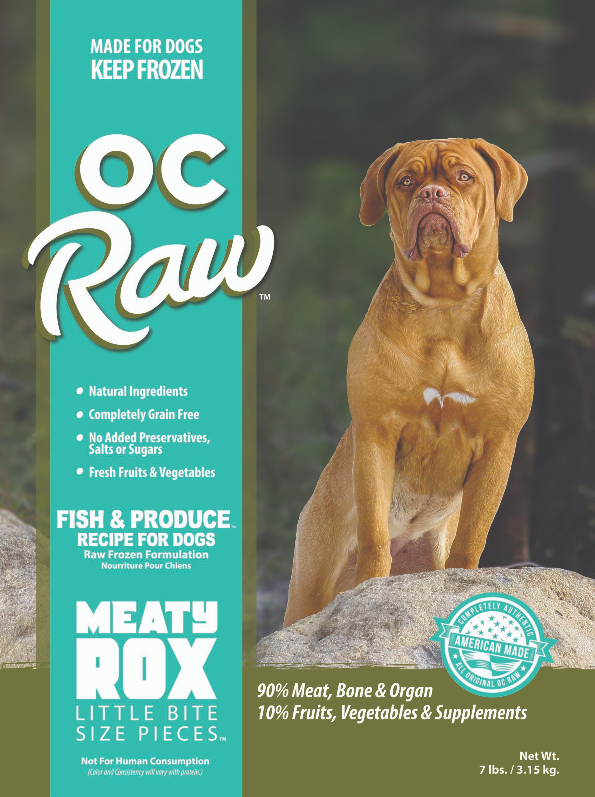 OC Raw Frozen Foods - Meaty Rox Fish & Produce Recipe