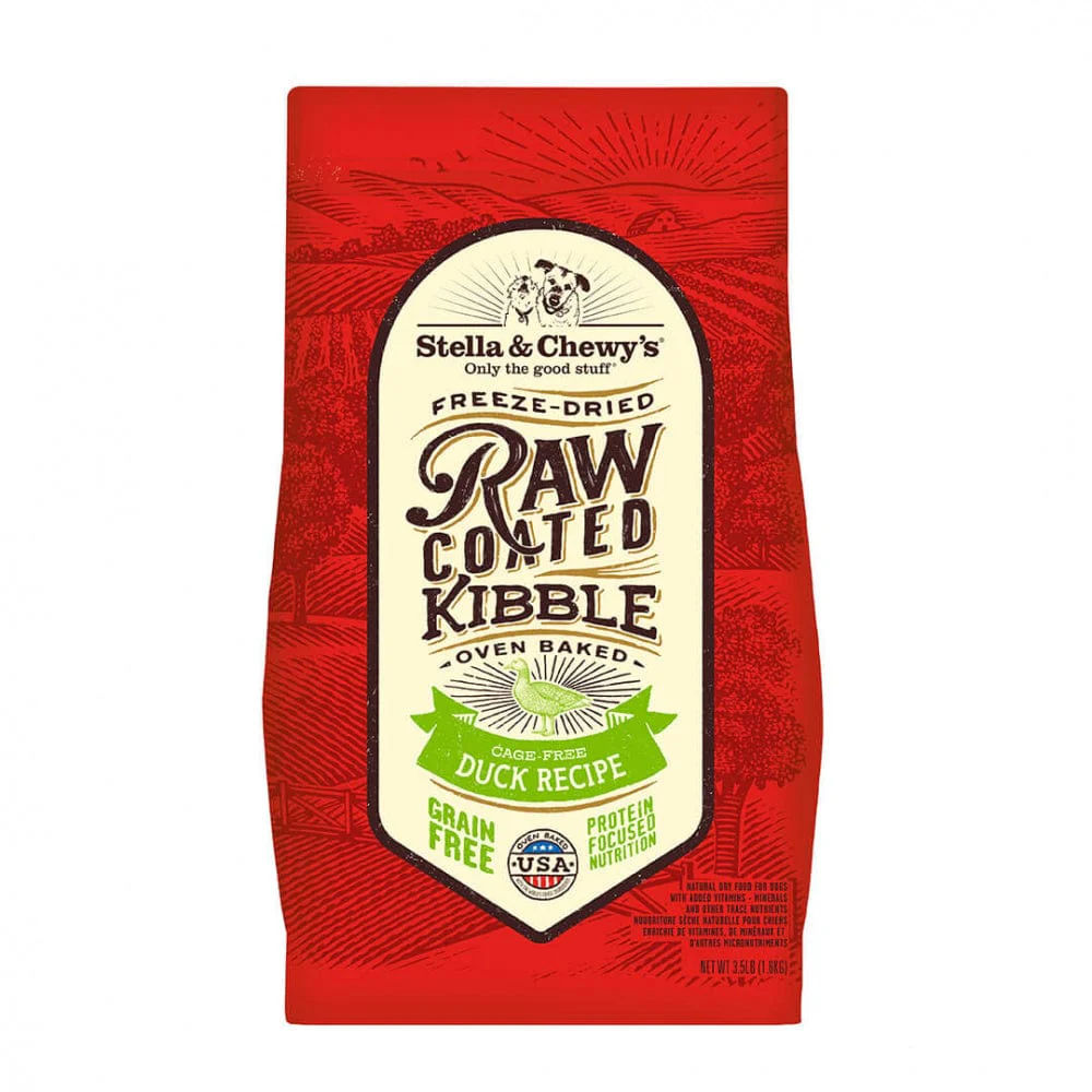 Stella and Chewy's Raw Coated Duck Kibble