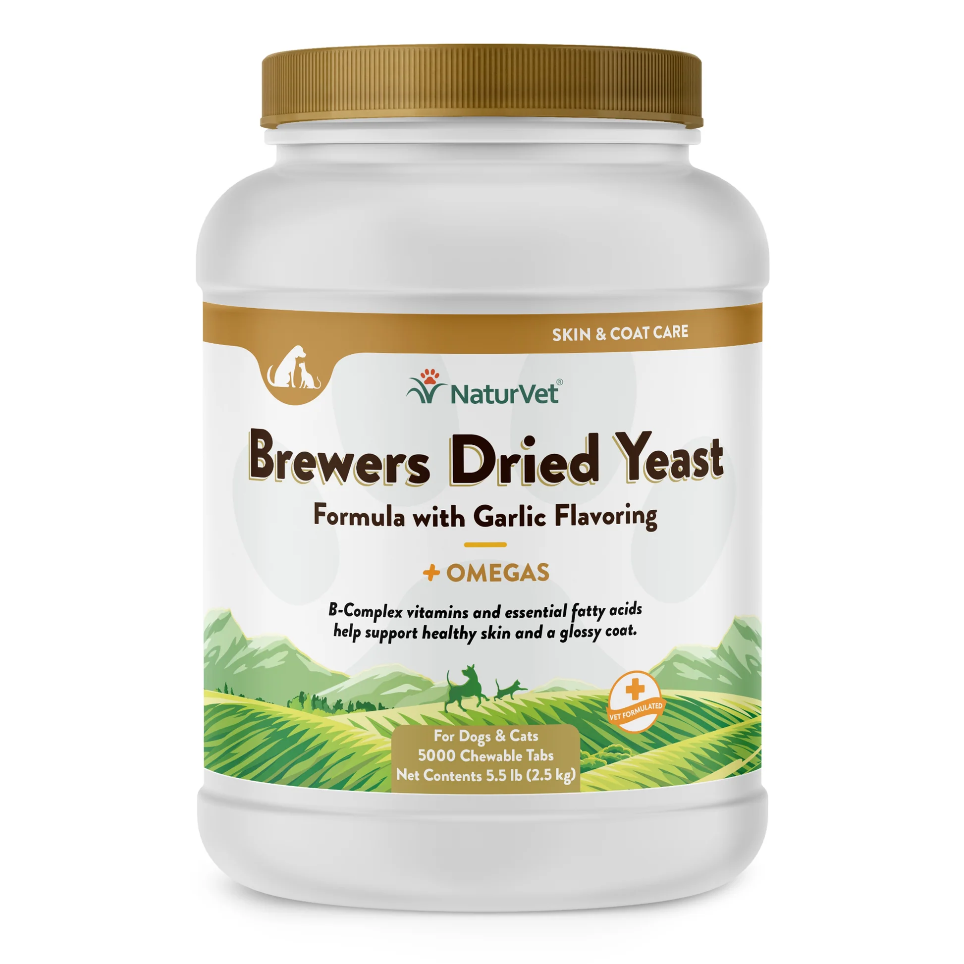 NaturVet Brewers Dried Yeast Formula with Garlic Flavoring