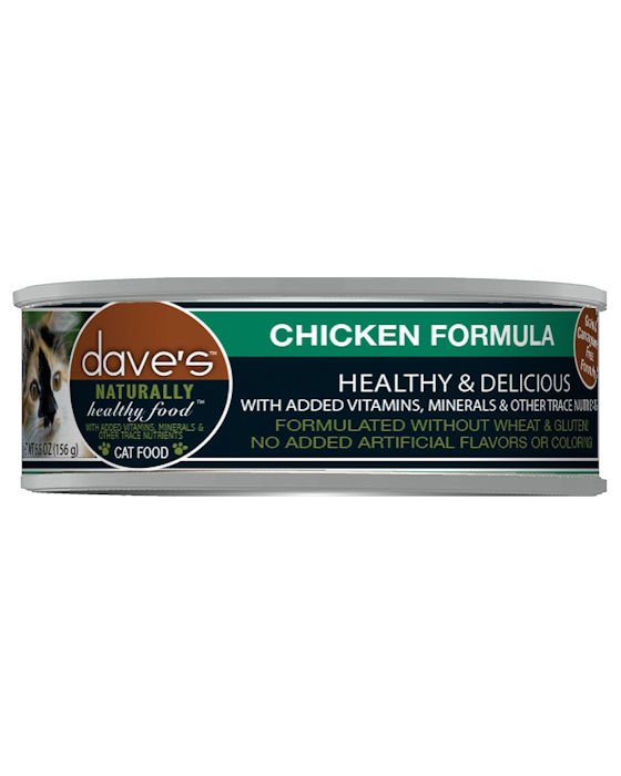 Dave's Natural Cat Foods || Grain & Carrageenan Free Chicken Formula 5.5oz