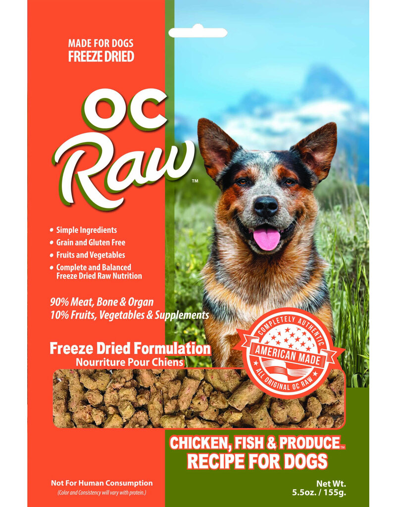 OC Raw Freeze Dried Meaty Rox || Chicken, Fish & Produce Recipe